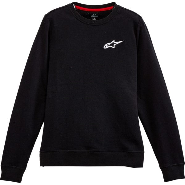 Coton Ouaté Ageless Chest Crew Femme Alpinestars noir