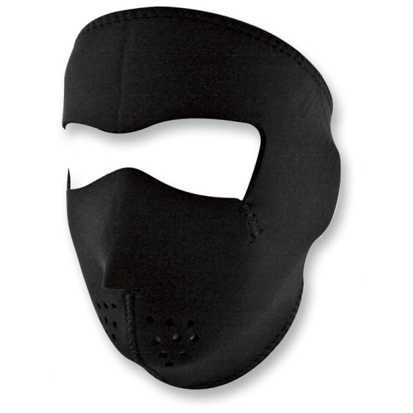 Masque de Moto Plain Néoprène Noir