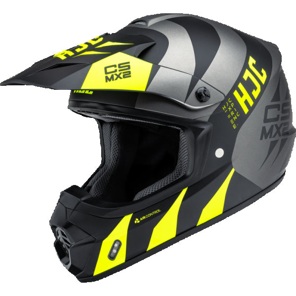 Casque de Motocross CS-MX2 Crox Gris/vert 