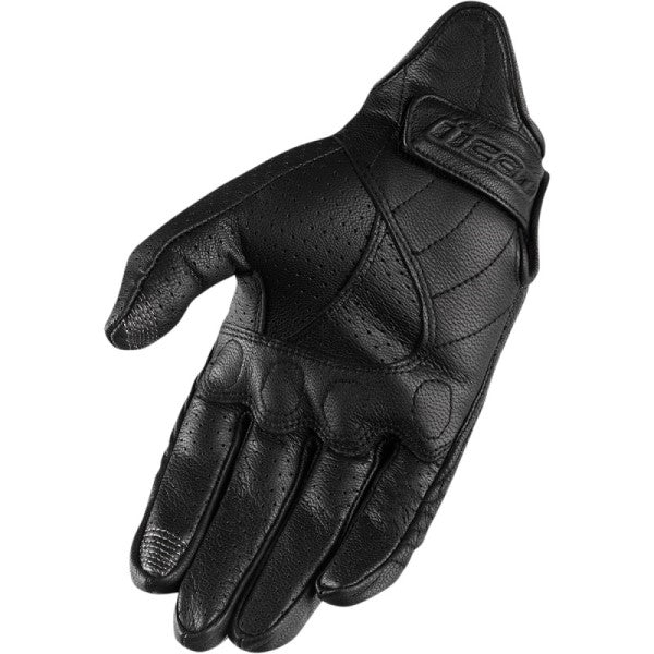 Gants de Moto Pursuit Classic Perf Femme Noir de l'intérieur