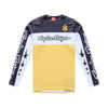 Chandail de vélo Sprint Pro Yo Moto Troy Lee Designs Jaune/Gris, de face 