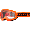 Lunettes de Motocross Strata 2 à Lentille Claire 100% Orange