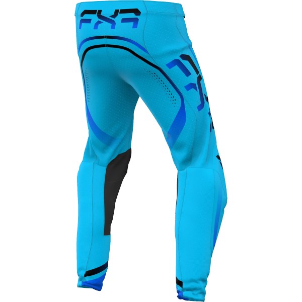 Pantalon de Motocross Ventilé Vapor FXR Bleu Clair côté arrière