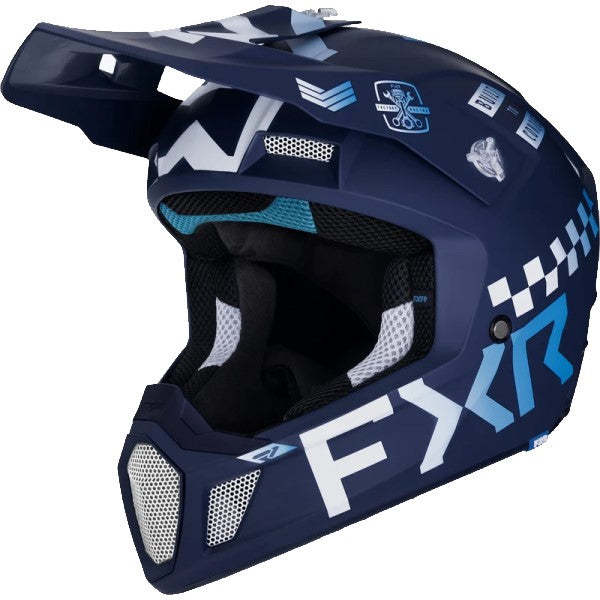 Casque de Motocross Gladiator Clutch Bleu