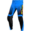 Pantalon de Motocross Clutch FXR Bleu/Jaune/Orange de devant