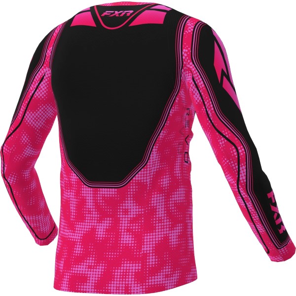 Chandail de Motocross Revo Velocity Noir/Rose de dos