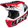 Casque de Motocross 6D ATR-3 Carbone Noir/Blanc/Rouge incliné de droite