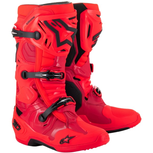 Bottes de Motocross Tech 10 Ember - Édition Limitée Rouge/Noir en paire