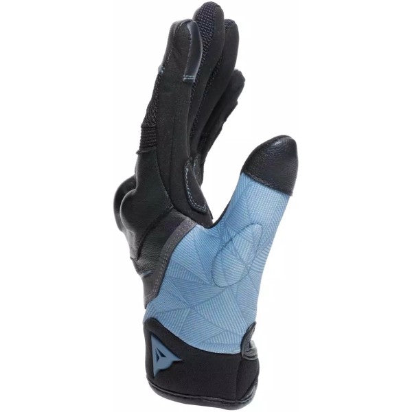 Gants de Motocross Ermex Femme Noir/Bleu de gauche