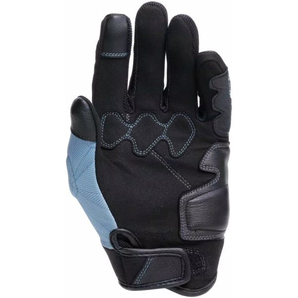Gants de Motocross Ermex Femme Noir/Bleu de l'intérieur