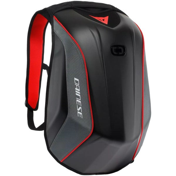 Sac de Moto D-Mach 2 Noir/Rouge incliné de face