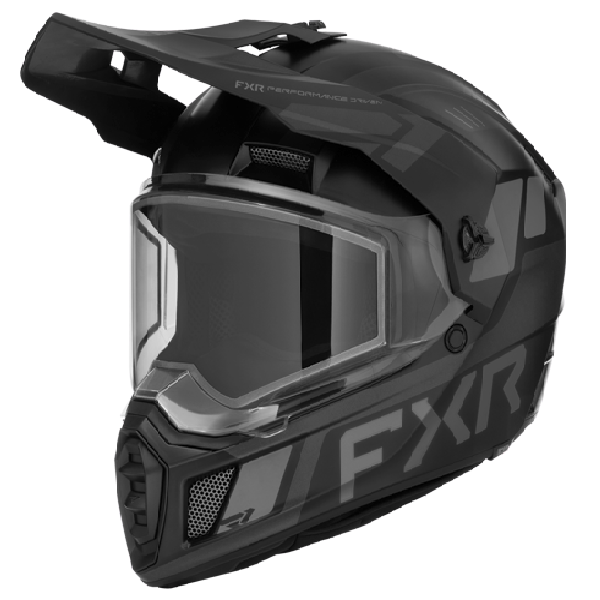 Casque Intégral de Motoneige Clutch X  W/Dual FXR noir