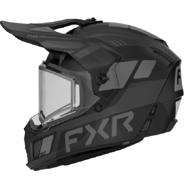 Casque Intégral de Motoneige Clutch X  W/Dual FXR noir