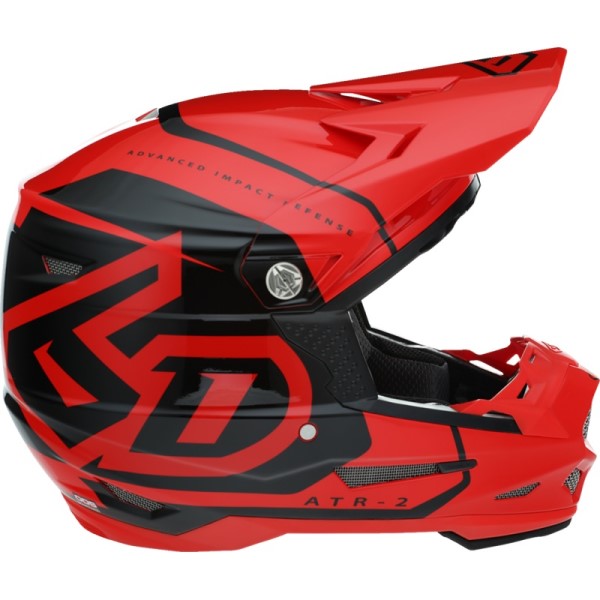 Casque de Motocross ATR-2 Torque Rouge côté gauche