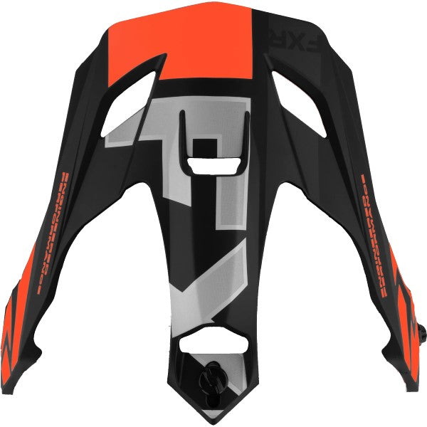Palette de Motocross Torque X Evo Noir/Orange de dessus