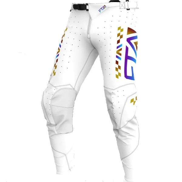 Pantalon de Motocross Stylz-Flo Blanc/Mauve