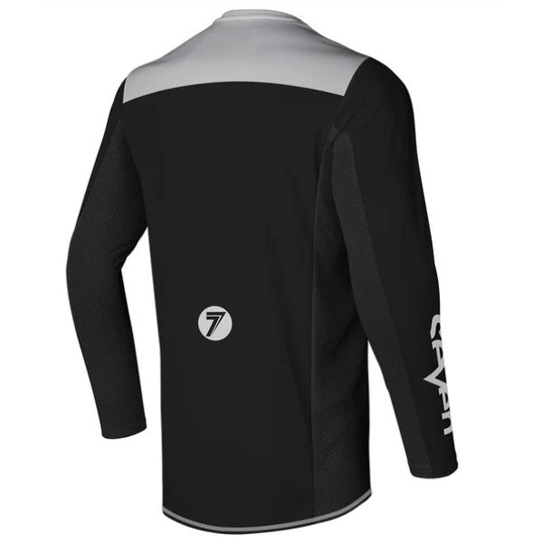 Chandail de Motocross Rival Staple - Liquidation/Seven/noie blanc, de dos