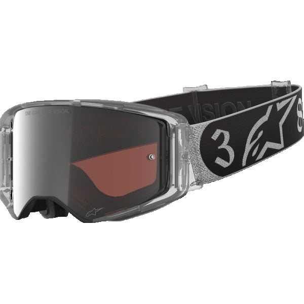Lunette de Motocross Supertech Haiden Deegan Noir/Argent, côté gauche