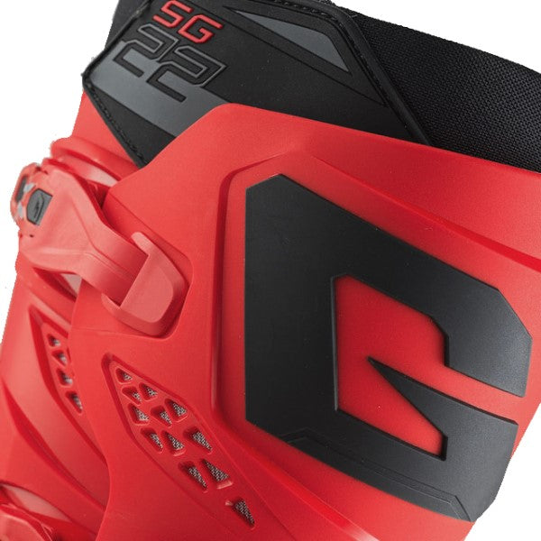 Bottes de Motocross Gaerne SG-22 Rouge Zoom