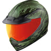 Casque Intégral de Moto Domain Tiger's Blood Vert Camo incliné de droite