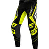 Pantalon de Motocross Revo Alpha Noir/Jaune de face