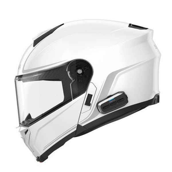 Casque Modulaire de Moto Outrush 2 Mesh Ece/Sena/blanc, coté gauche