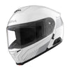 Casque Modulaire de Moto Specter Mesh ECE/Sena/Blanc, de profil