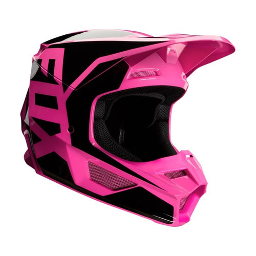 Casque de Motocross V1 Prix Fushia/Noir