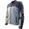 Manteau Moto Newport 3 Gris/Bleu - Avant
