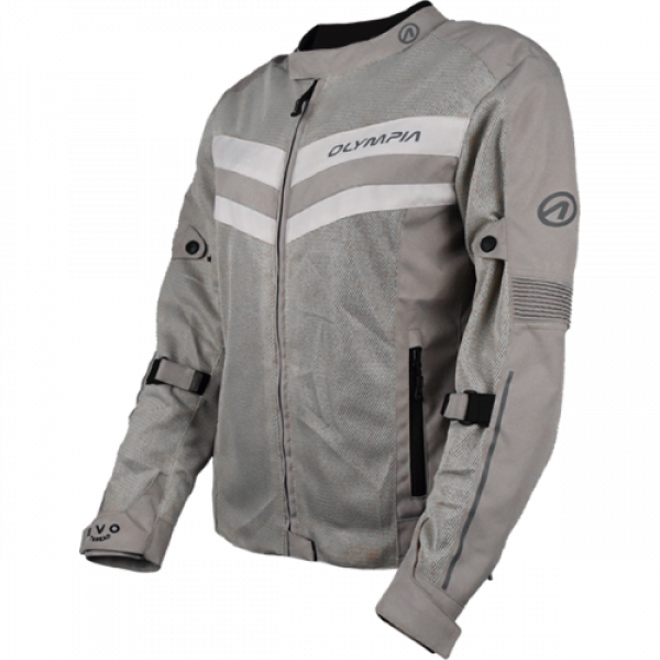 Manteau de Moto Olympia Eve 3 Femme Gris -Avant