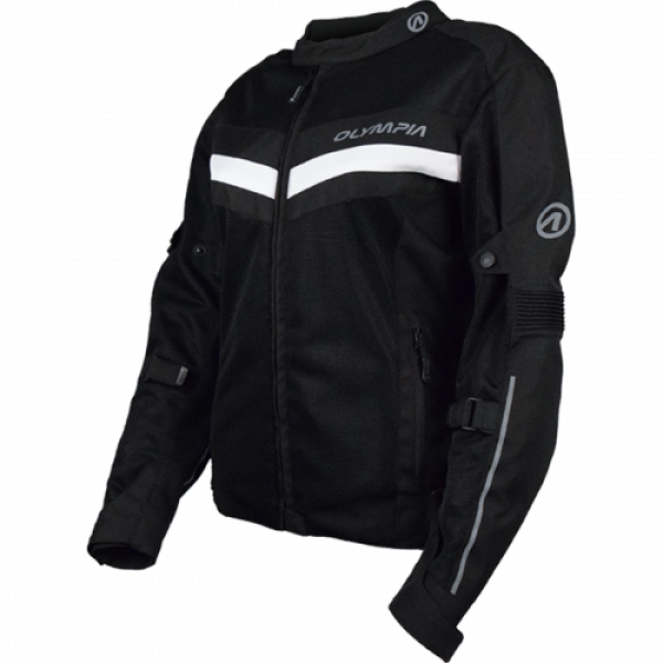 Manteau de Moto Olympia Eve 3 Femme Noir -Avant