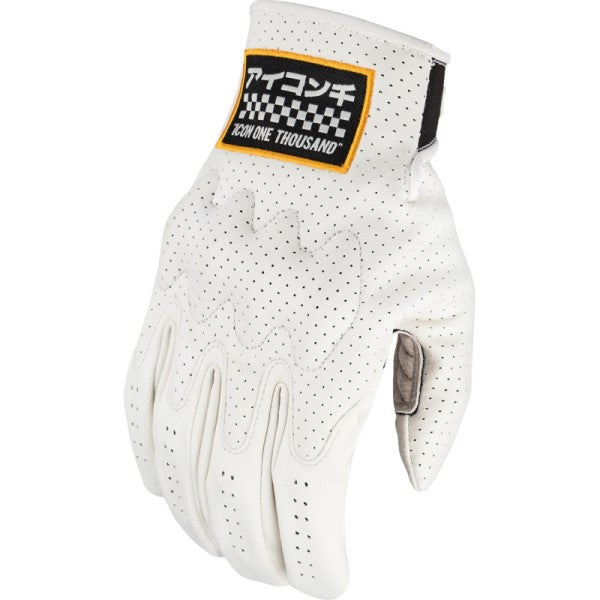 Gants de Moto Airform Slabtown Blanc de l'extérieur