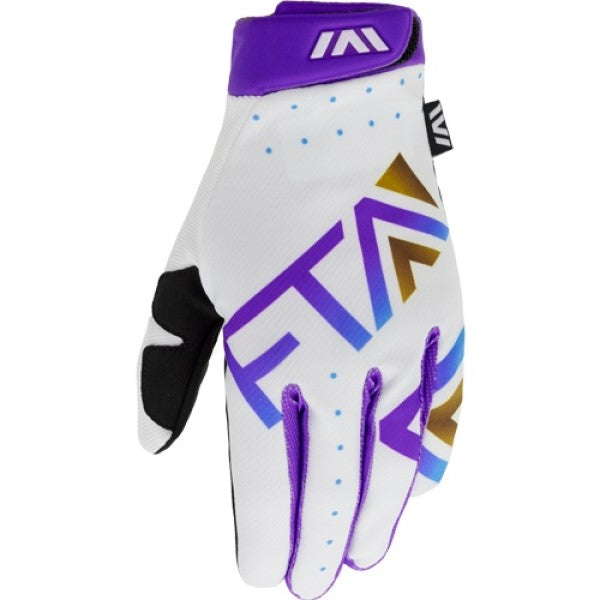 Gants de Motocross Stylz Blanc/Mauve