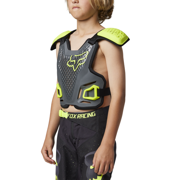 Plastron de Motocross Fox R3 Junior Gris/Hiviz Modèle