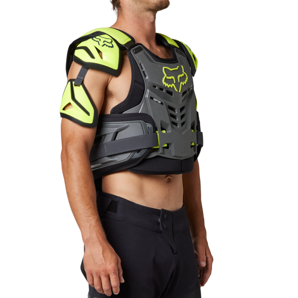 FOX 24814-018-S/M ラプター ベスト CEタイプ ブラック/ホワイト S/M フルチェストプロテクター ダートフリーク Motocross Chest Protector Raptor - Fox \u2013 ADM Sport