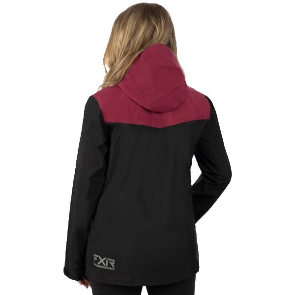 Manteau Tri Laminé Aventure FXR Femme Noir/Rose Dos