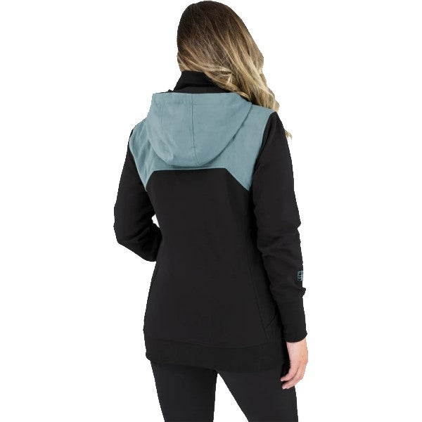 Coton Ouaté Task Femme Noir/Bleu Dos