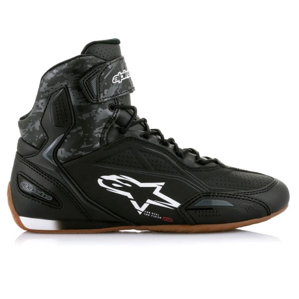 Chaussures de Moto Faster-3 Alpinestars noir, face extérieure