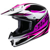 Casque de Motocross CL-XY2 Drift HJC rose et noir