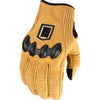Gants de Moto Long Track CX Beige de l'extérieur