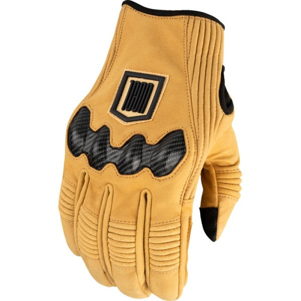 Gants de Moto Long Track CX Beige de l'extérieur