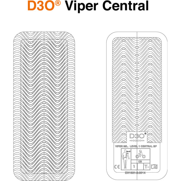 Protection Dorsale de Moto D3O Viper Niveau 1