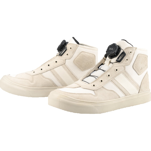 Bottes de Moto Dog Days CE Blanc, de face