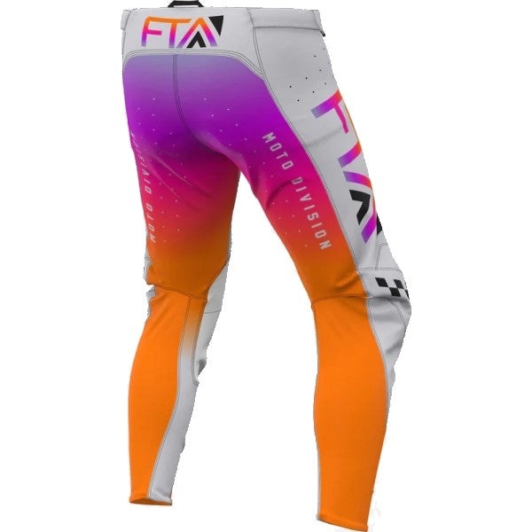 Pantalon de Motocross Stylz Moto Blanc/Rose Dos