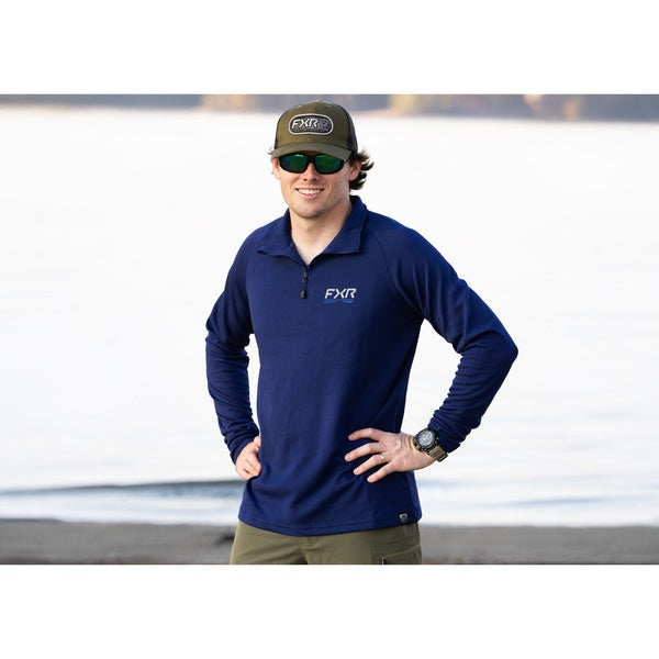 Chandail Pilot UPF 1/4 Zip Bleu