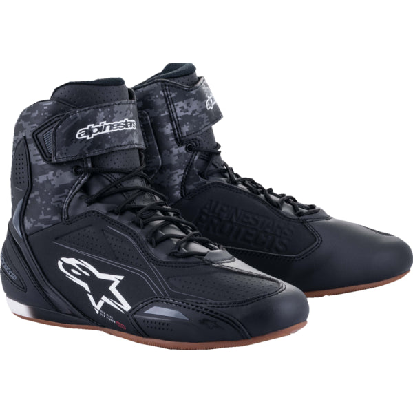 Chaussures de Moto Faster-3 Alpinestars noir, de 3/4