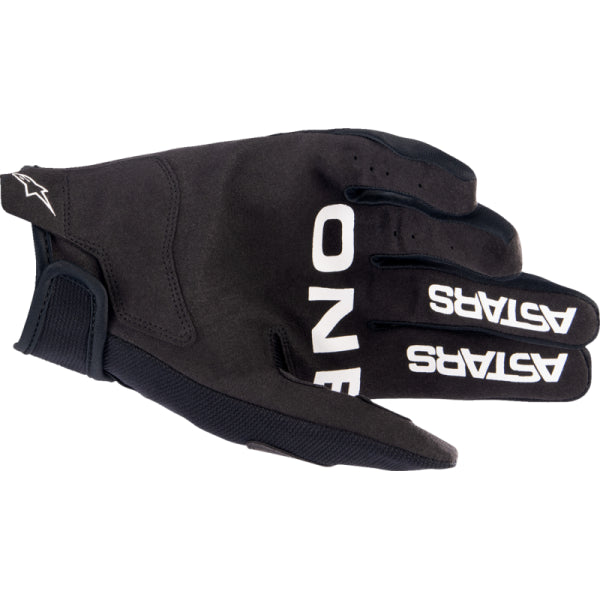 Gants de Motocross Radar Junior Alpinestars noir et blanc, paume
