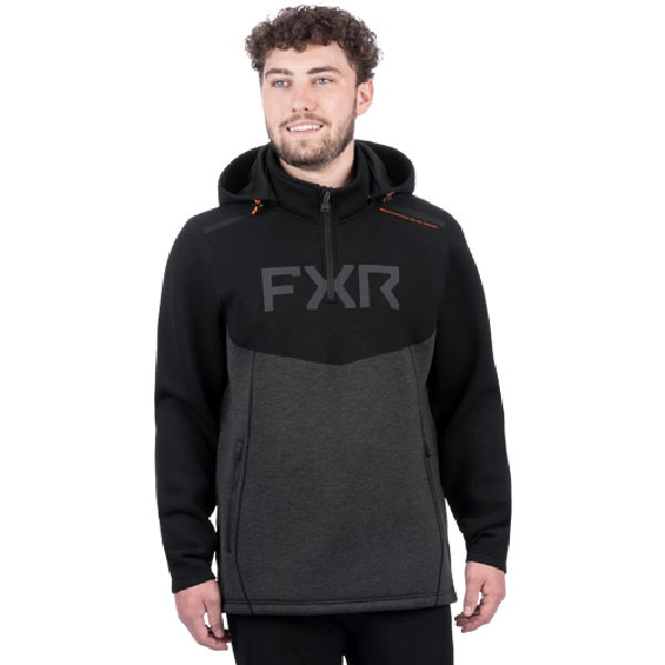 Coton Ouaté Altitude Tech 1/4 avec Capuche FXR de face