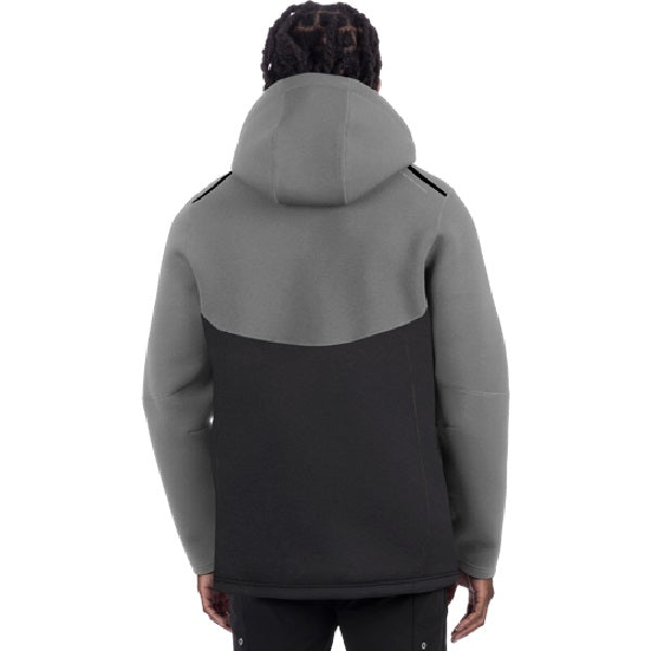 Coton Ouaté Altitude Tech 1/4 avec Capuche FXR de dos