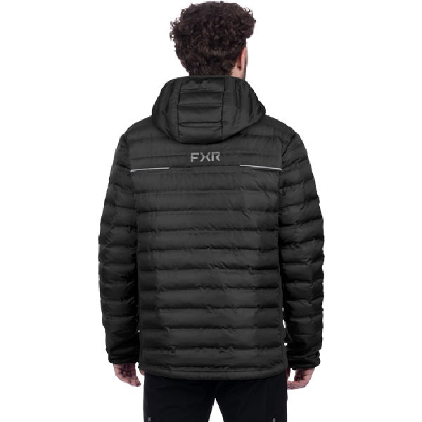 Manteau Matelassé Podium Hybride FXR /Noir de dos